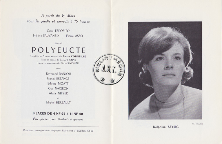 Les programmes de Théatre de l\